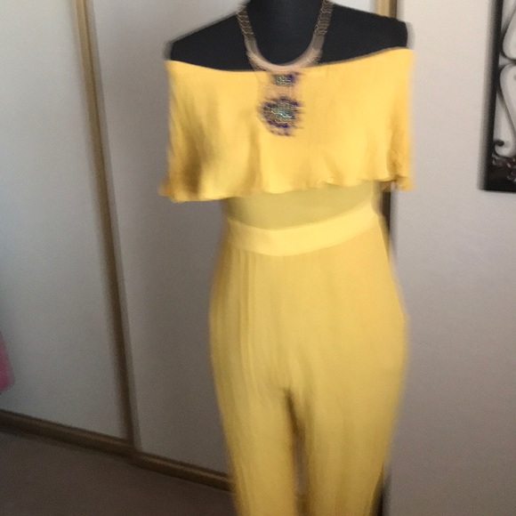 Blue Ivy by KC Off Shoulder Strapless Jumpsuit - Picture 6 of 7